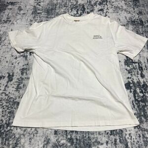 Mountain Adventure Fluke Men XL Graphic T Shirt White "Ready to Leave Adventure"